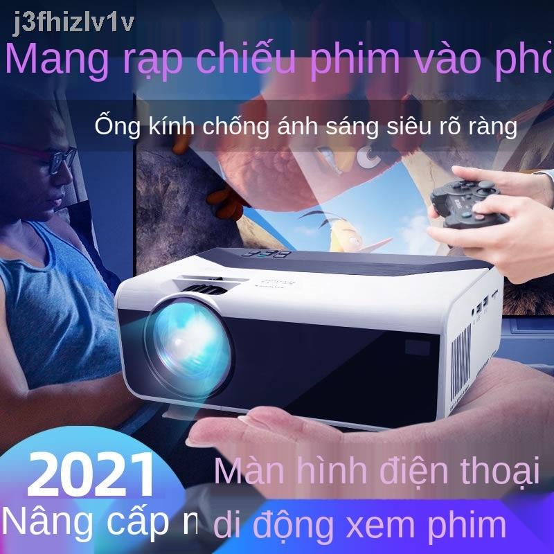 [bán chạy]2021 máy chiếu gia đình mới HD 3D phòng ngủ thông minh wifi rạp hát điện thoại di động tất cả trong một