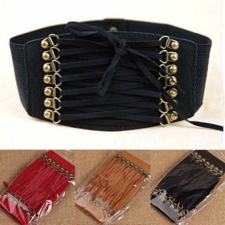 DÂY NỊT THẮT LƯNG NỮ GIẢ CROSET CO GIÃN 
MẶC ĐẦM