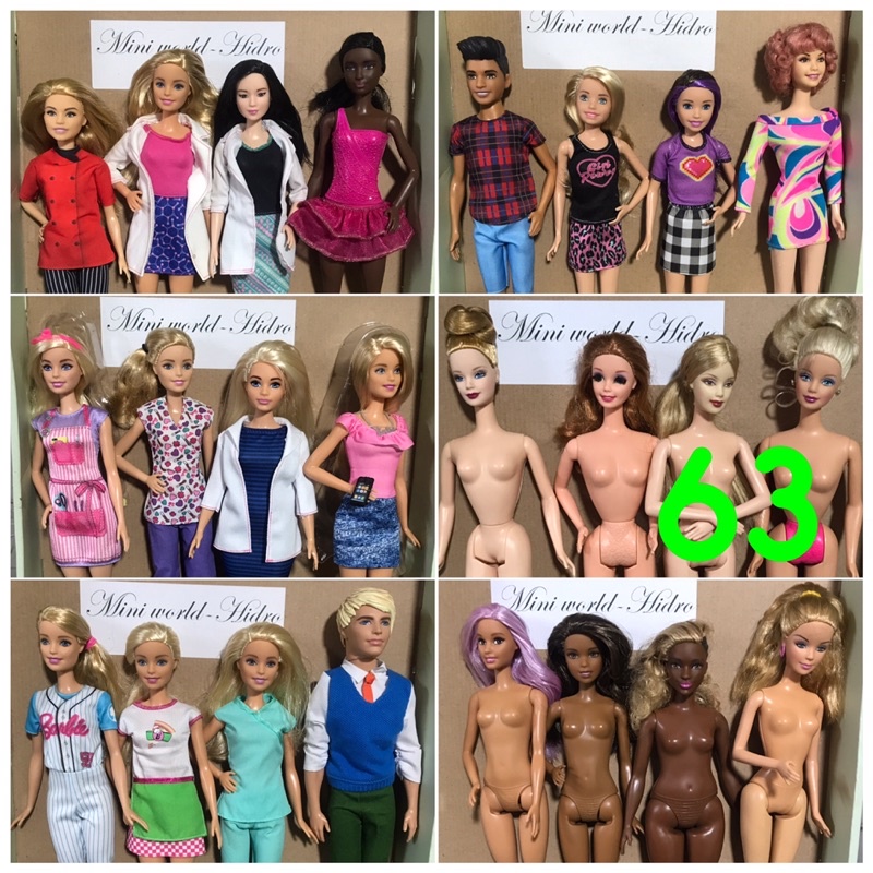 Búp bê Barbie Fashionistas da đen nghề nghiệp vintage cổ điển chính hãng mã S63