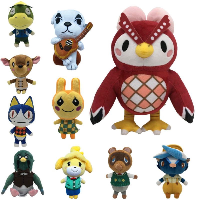【COD】20cm New Horizons Animal Crossing Tom Nook KK Plush Toy Raccoon Soft Stuffed Doll Anime Kid Gift Toys