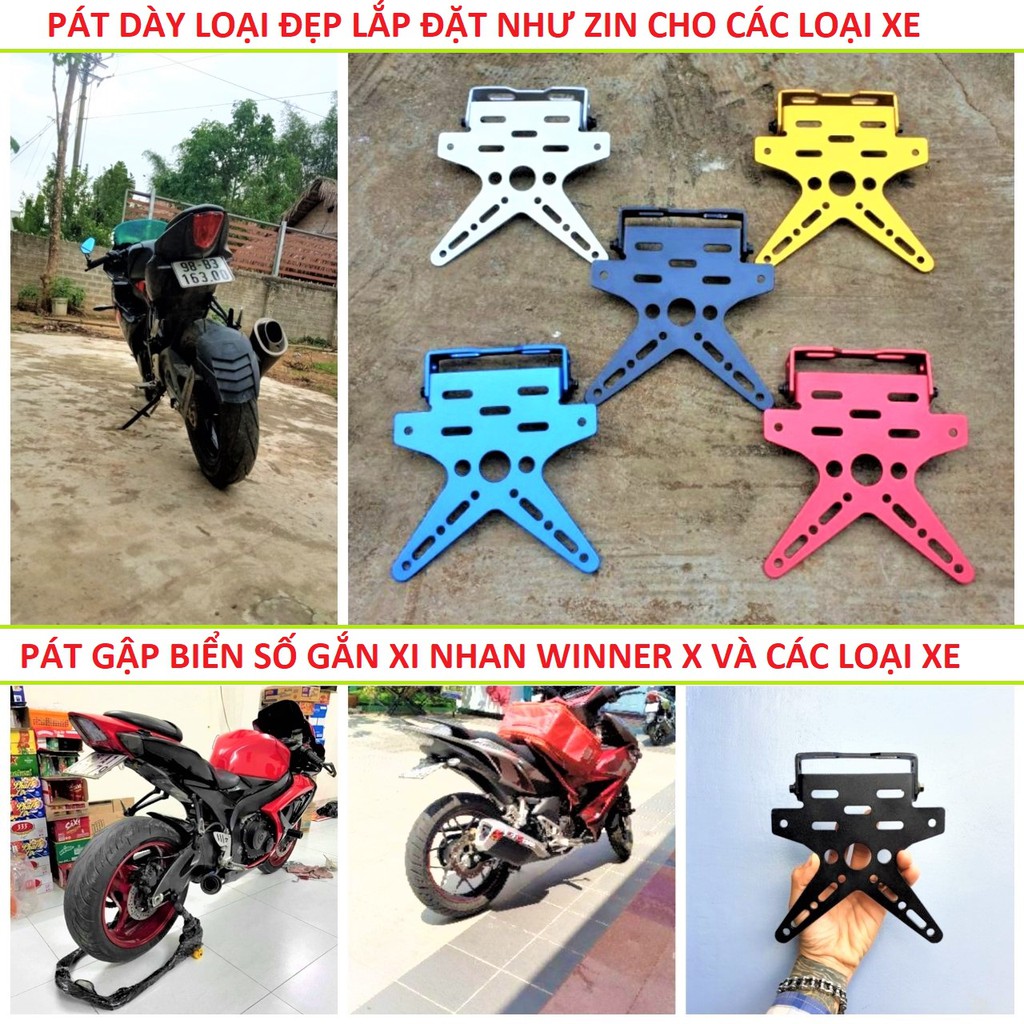 PÁT GẬP BIỂN SỐ ĐÚT GẦM CHO WINNER X VÀ CÁC LOẠI XE KHÁC LOẠI DÀY ĐẸP