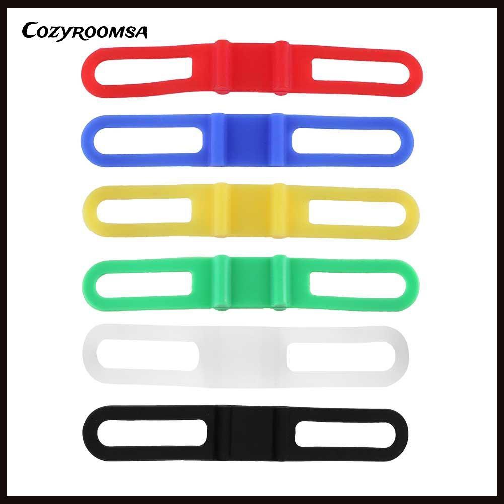 Dây Silicone Đàn Hồi Buộc Đèn Pin Cho Xe Đạp Leo Núi