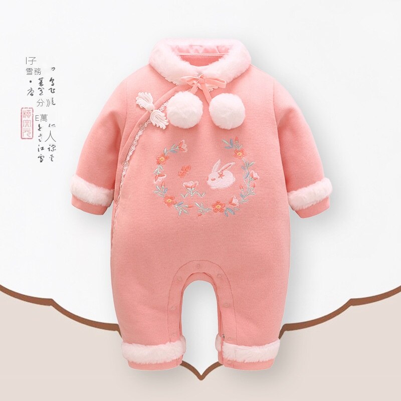 Đầm Cotton Dày Cho Bé Gái