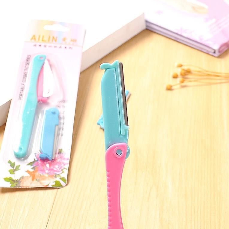 Dao Cạo Tỉa Lông Mày Ailin Tặng Kèm 2 Lưỡi Dao