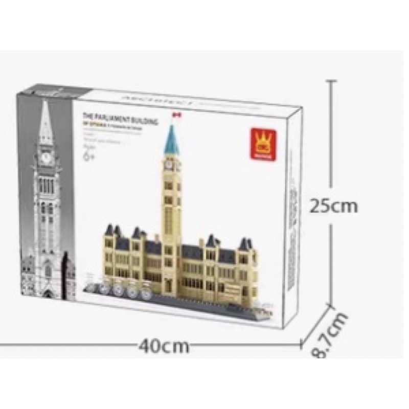 LẮP RÁP XẾP HÌNH KÌ QUAN TG WANGE 4221 - MÔ HÌNH TOÀ NHÀ QUỐC HỘI OTTAWA 608 CHI TIẾT