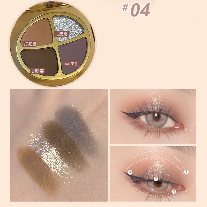 Phấn Mắt 4 Ô MAFFICK Ô Màu Siêu Xinh