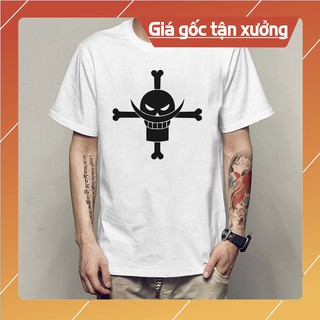 Áo Thun One Piece In Hình Biểu Tượng Băng Râu Trắng Chất Vải Cotton Thoáng Mát Không Nhăn Nhầu Khi Giặt Máy