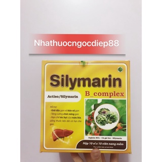 Viên uống Silymarin B-complex  tốt cho gan, giải độc và làm mát gan - Hộp 100v