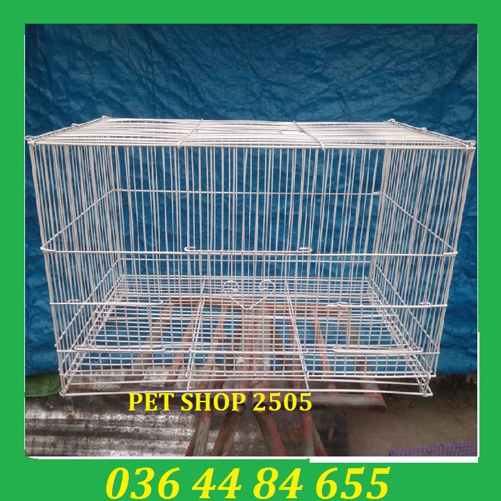Lồng Chứa Bé- Lồng Nuôi Chim Nhỏ Màu Trắng 45x30x30cm