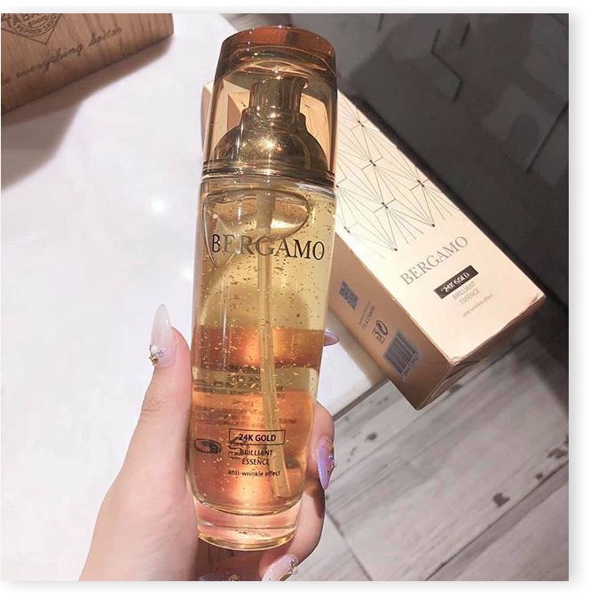 [Mã giảm giá] Tinh chất dưỡng da chống lão hoá Bergamo 24k Gold Brilliant Essence 110ml