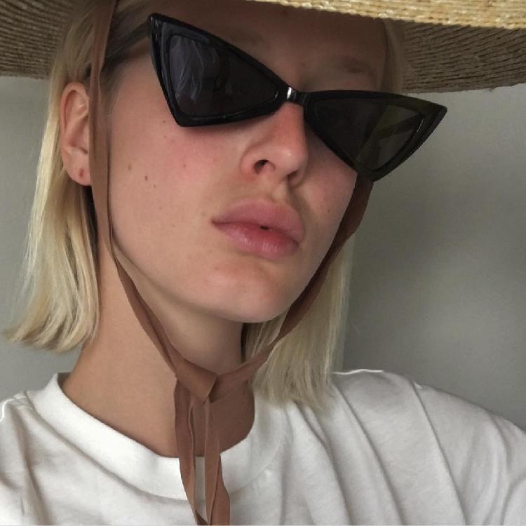 Kính Mát Mắt Mèo Phong Cách Hàn Quốc Xinh Xắn Hợp Thời Trang Cho Nữ