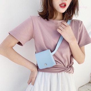 Túi xách nữ đeo chéo đeo bụng mini thay thắt lưng