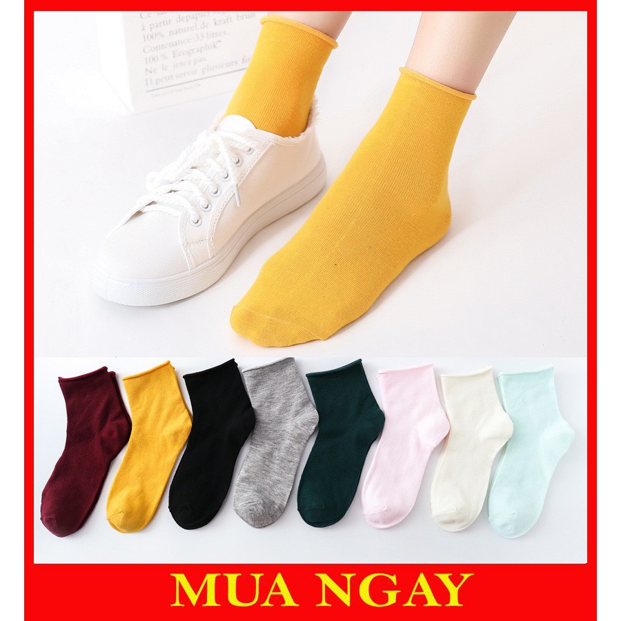 Tất Nhún Vintage Phong Cách Hàn Quốc TN69
