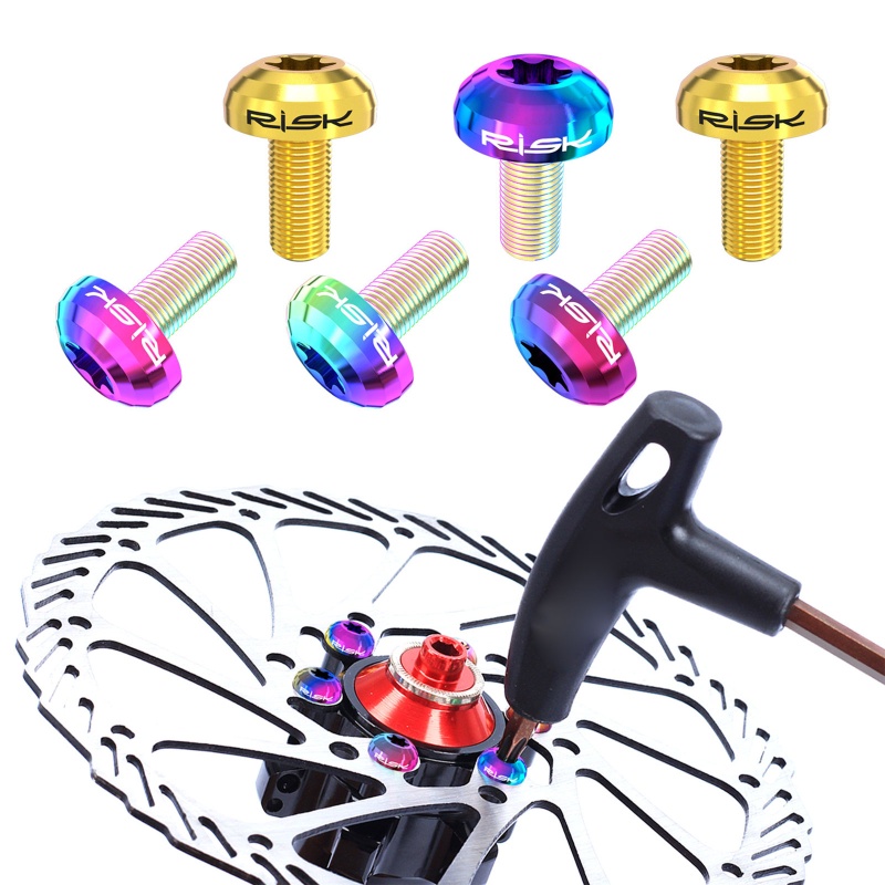 QQ Bộ 12 Ốc Vít M5x10mm Chuyên Dụng Cho Đĩa Phanh Xe Đạp MTB