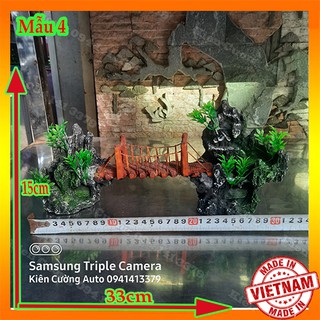 Mô hình cây cầu trang trí bể cá
