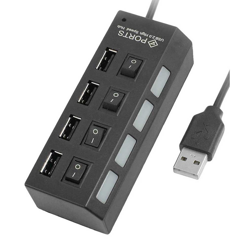 Hub chia 4 cổng usb loại có công tắc [giá rẻ]