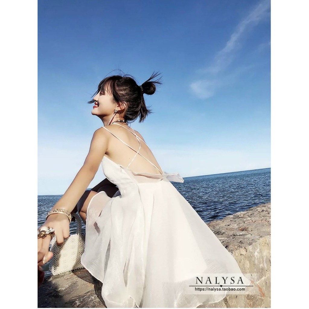 Đầm voan hoa mùa hè, đầm xòe trẻ trung, năng động cho phái nữ, hàng đẹp bán shop, phom dưới 52kg tùy chiều cao | BigBuy360 - bigbuy360.vn