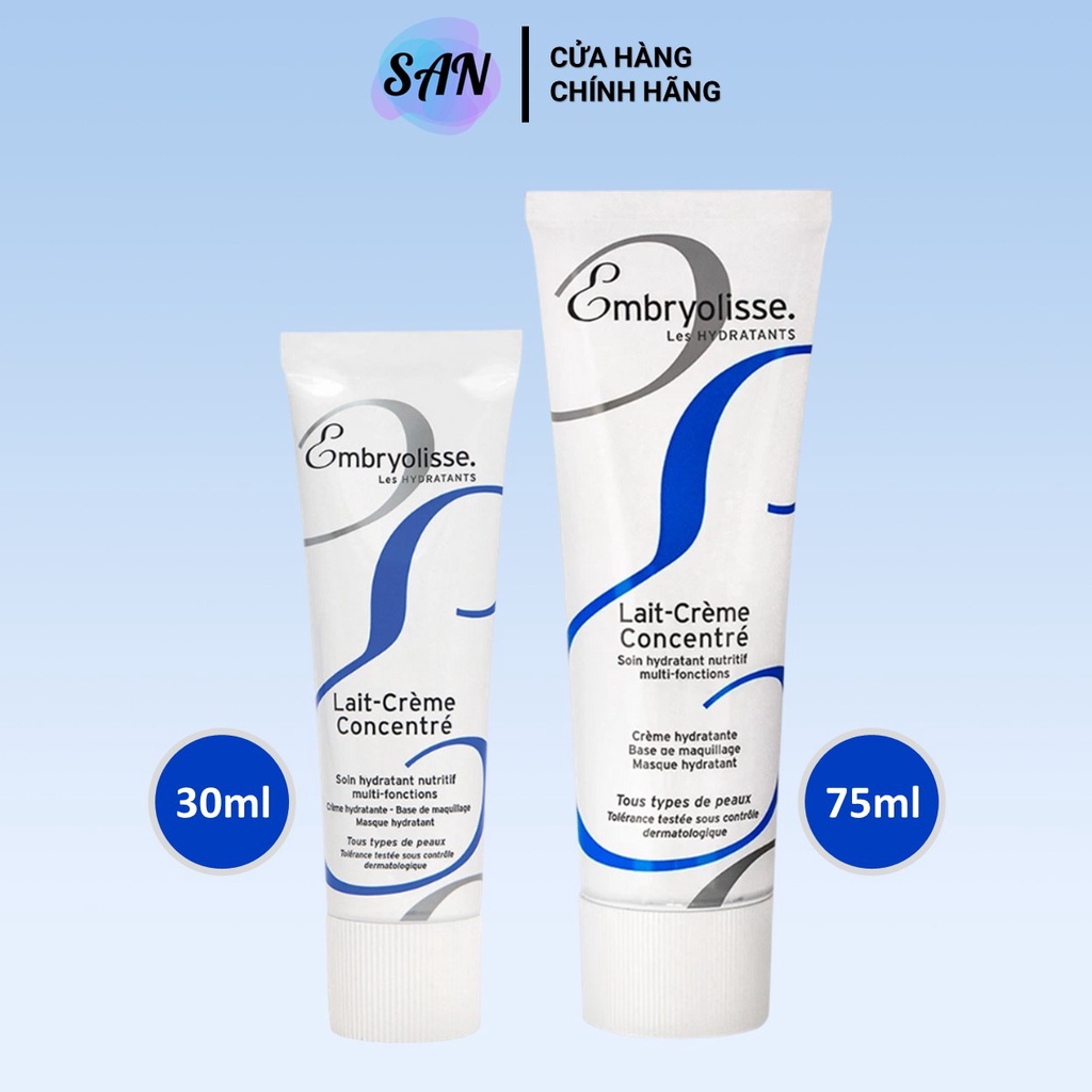 Kem Dưỡng Ẩm, Sáng Bóng, Siêu Phục Hồi Da Embryolisse Lait Creme Concentre (30ml/75ml) - San Beauty