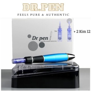 Máy phi kim tích điện dr.pen xanh máy lăn kim cấy phấn cấy tảo máy pen dùng pin cầm tay dùng trong spa chính hãng