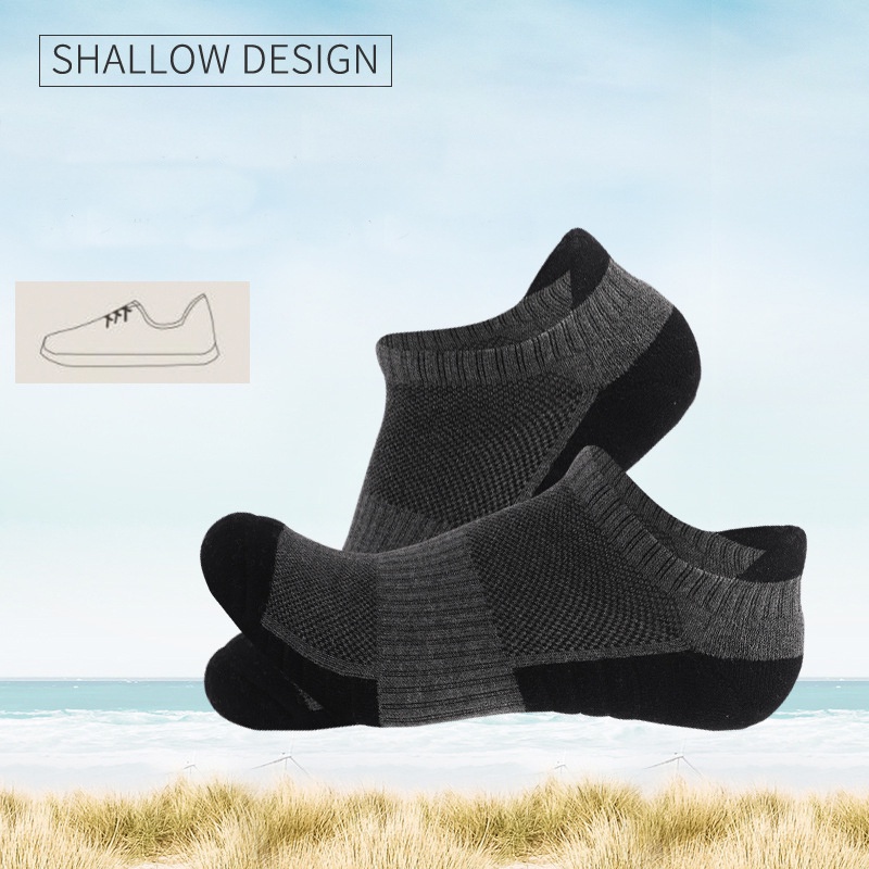 Vớ thể thao đế dày chống trượt thấm hút mồ hôi thoáng khí