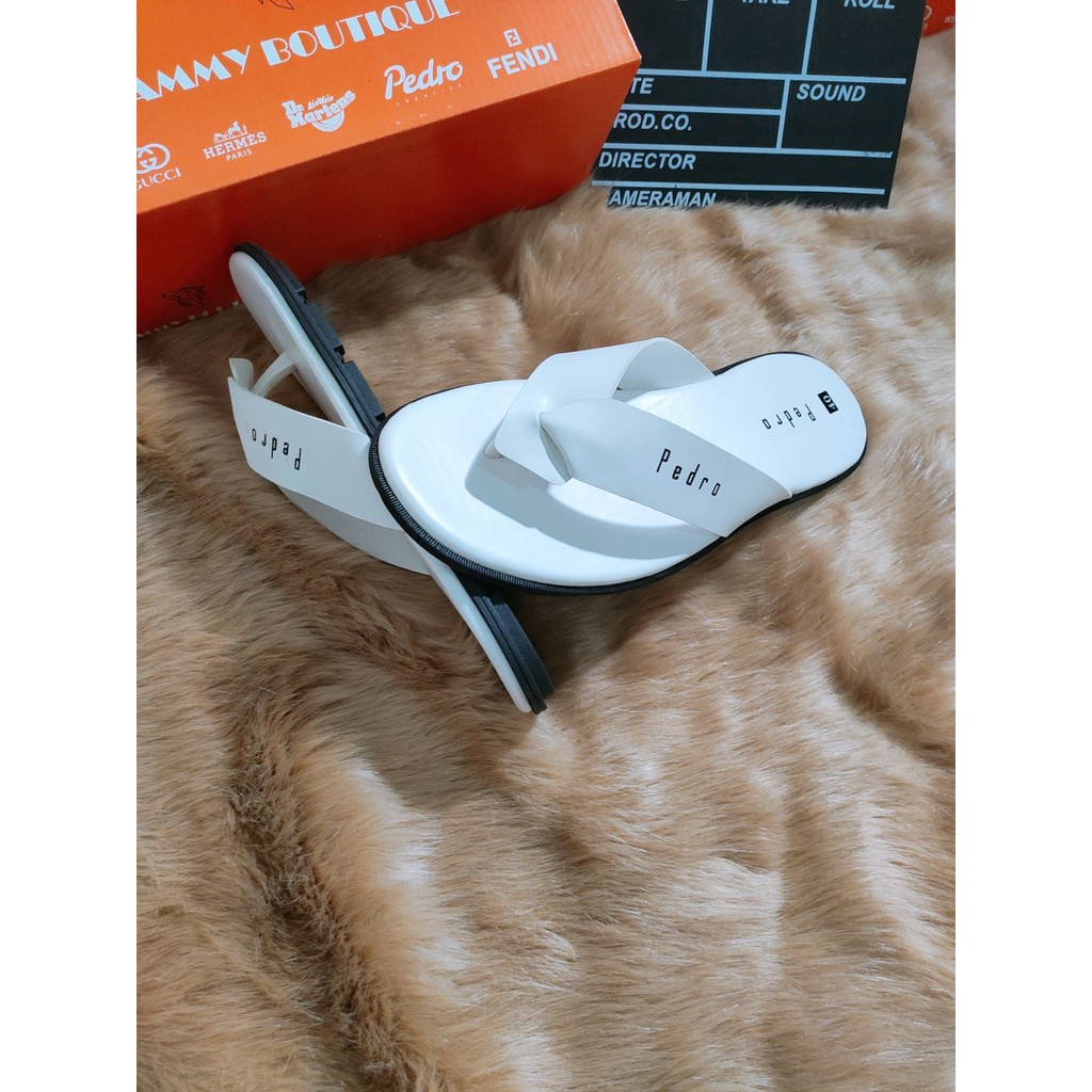 DÉP KẸP NAM NỮ THÁI LAN PEDRO 4 MÀU IDEAL QUAI HOA DẦU BAY ĐỘC ĐẸP ÊM CHÂN  FULL BOX