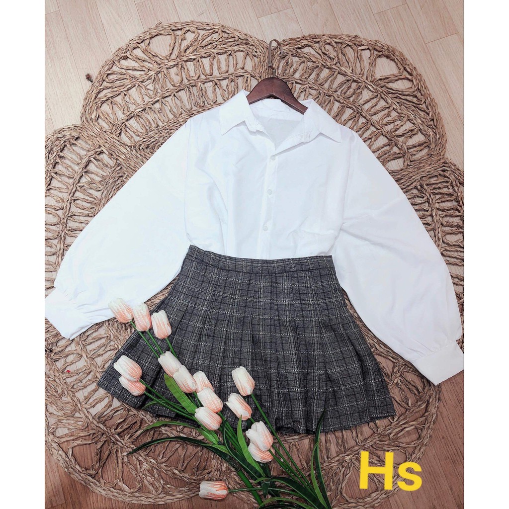 [ Mã WASTAPR giảm 10K đơn 50K] 💃Áo Sơ Mi Trắng Tay Bồng Dáng Rộng | BigBuy360 - bigbuy360.vn