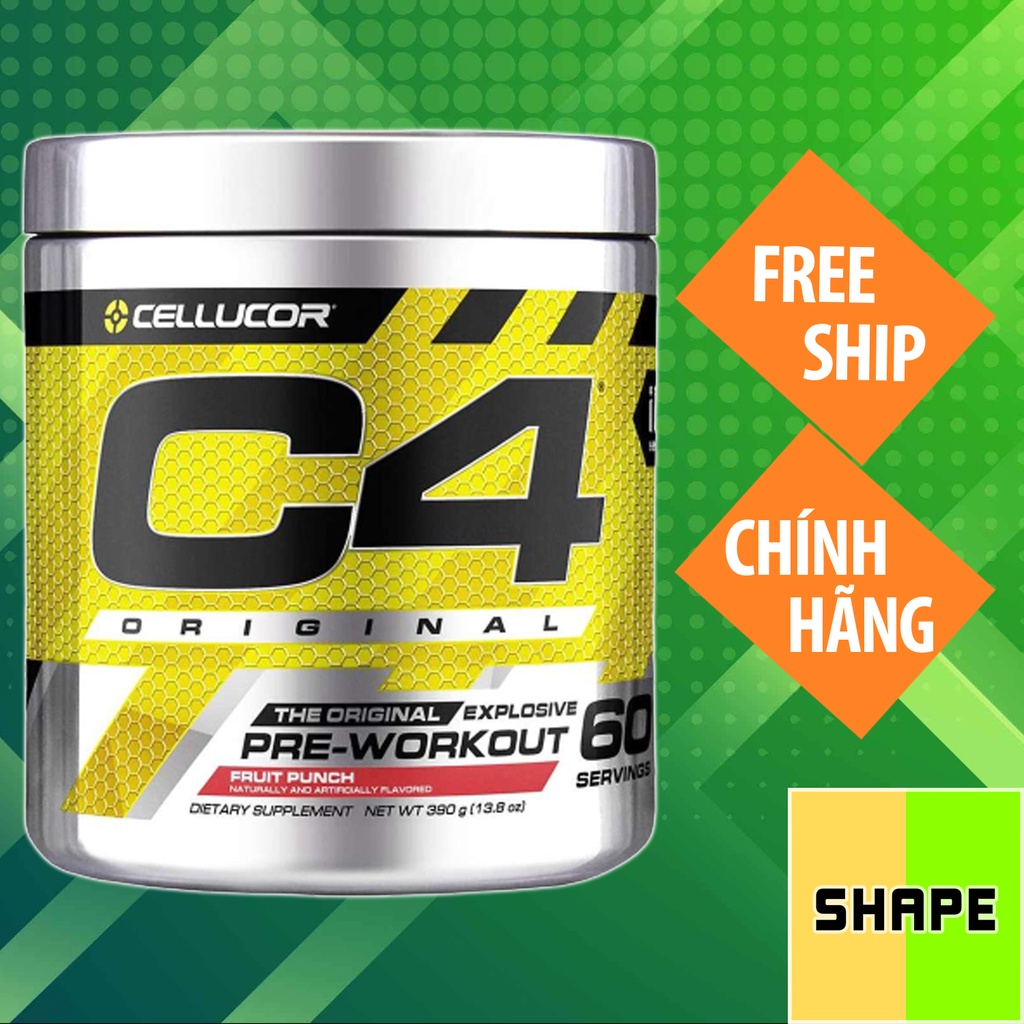 Pre Workout - Cellucor C4 Original 60 serv - Cải Thiện Năng Suất Tập Luyện - Chính hãng The Shape