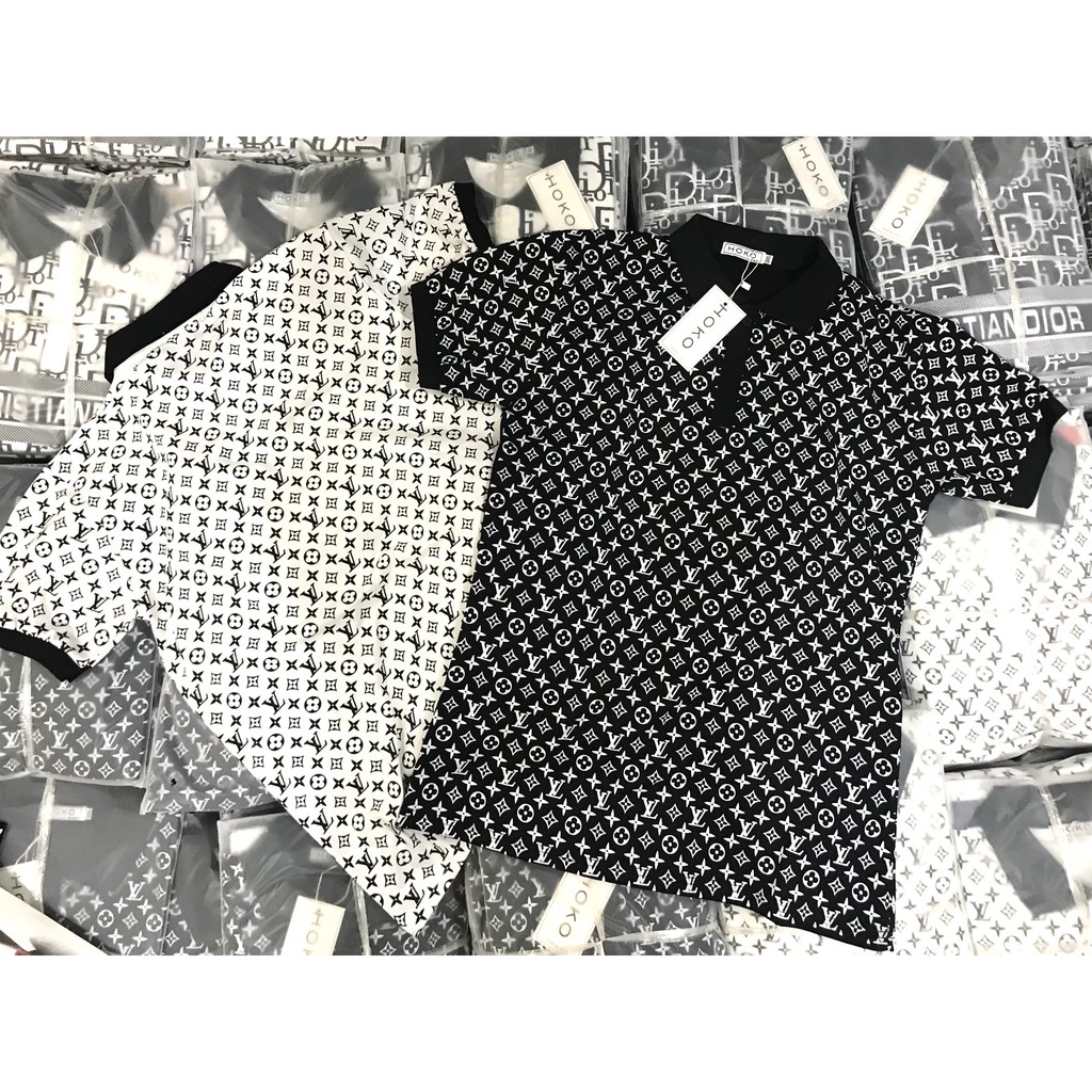 Áo thun nam nữ POLO  vải cá sấu cotton cao cấp ngắn tay in hoa vặn CAO CẤP - TT20 | BigBuy360 - bigbuy360.vn