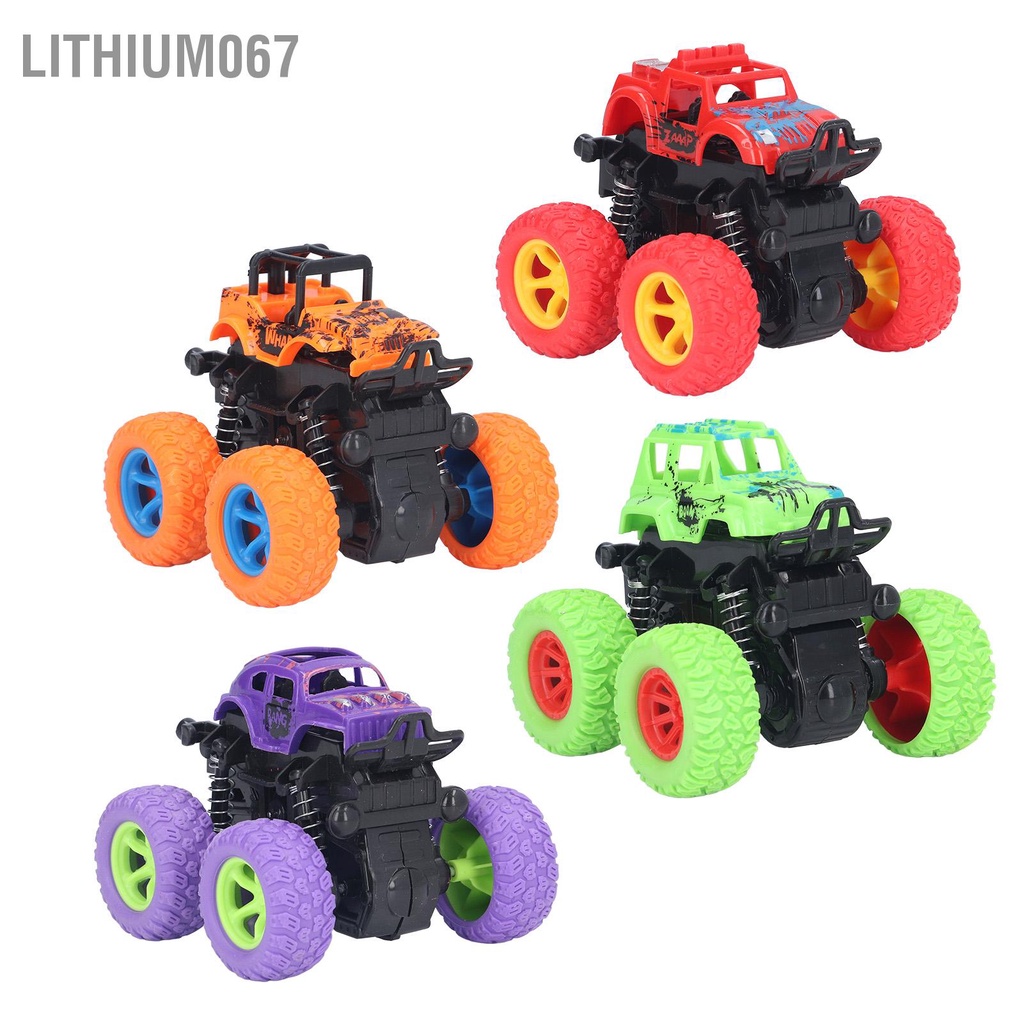 Lithium067 ĐỒ CHƠI XE ĐUA ĐỊA HÌNH QUAY 360 ° HÀNG HỘP CAO CẤP 4 bánh Mô phỏng mô ô tô trẻ em