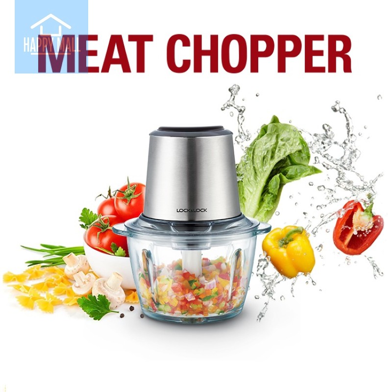 Máy xay thịt Lock&Lock cối thủy tinh công suất 350W EJM161BLK Happy Mall