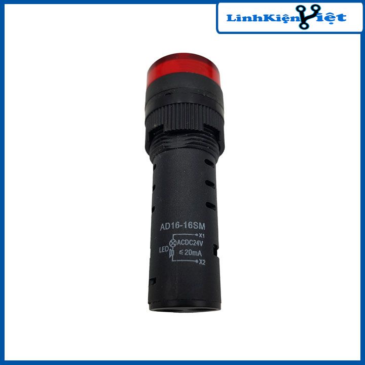 Đèn báo nguồn có còi AD16-16SM 24VDC 3 màu đỏ/vàng/xanh lá