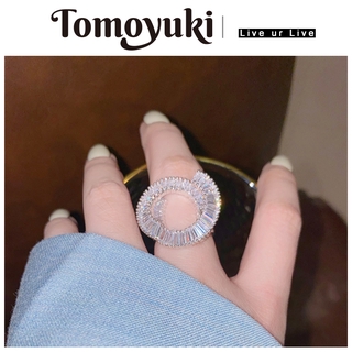 Nhẫn Nữ TOMOYUKI Đính Kim Cương Giả Thời Trang