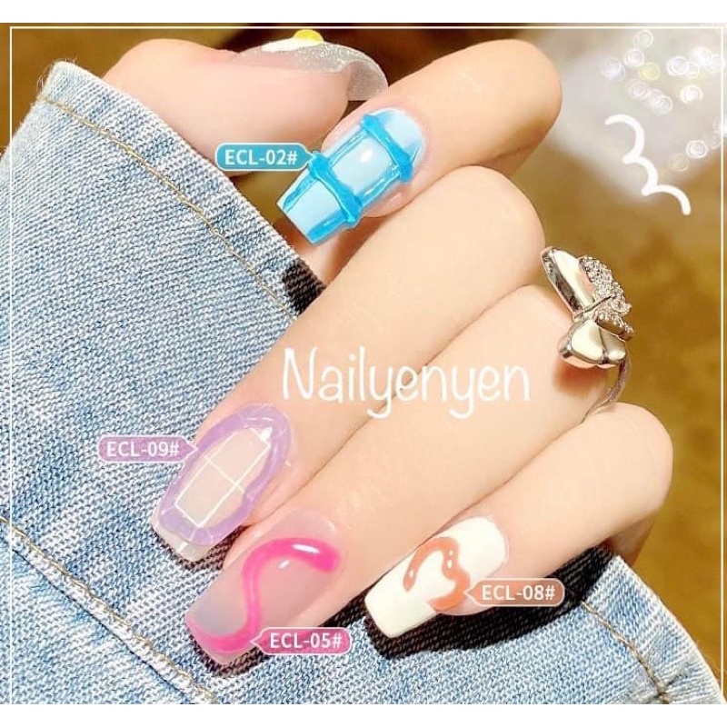 Gel vẽ nổi nhiều màu 5d