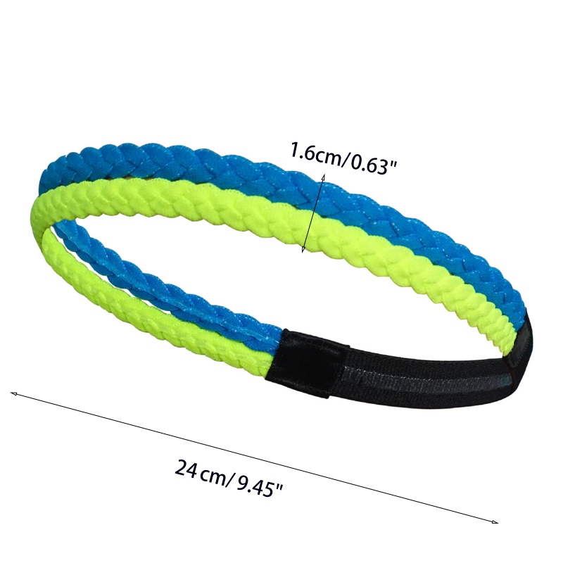 Flgo Băng Đô Thể Thao Dây Bện Chống Trượt Tiện Dụng
