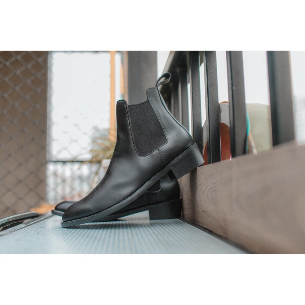 Giày Chelsea Boots nam SN14 cao cổ da bò đế độn 4cm cá tính năng động trẻ trung