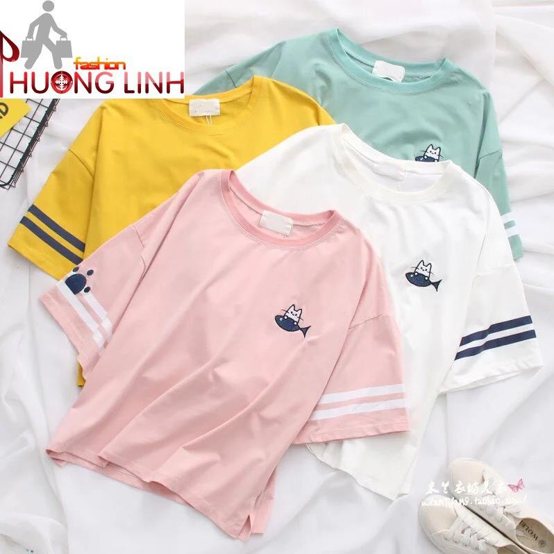 Áo thun nữ tay lỡ - T shirt for woman made in Viet Nam - Thời Trang Phương Ling - Bảo hành 7 ngày - ms 45 ྇