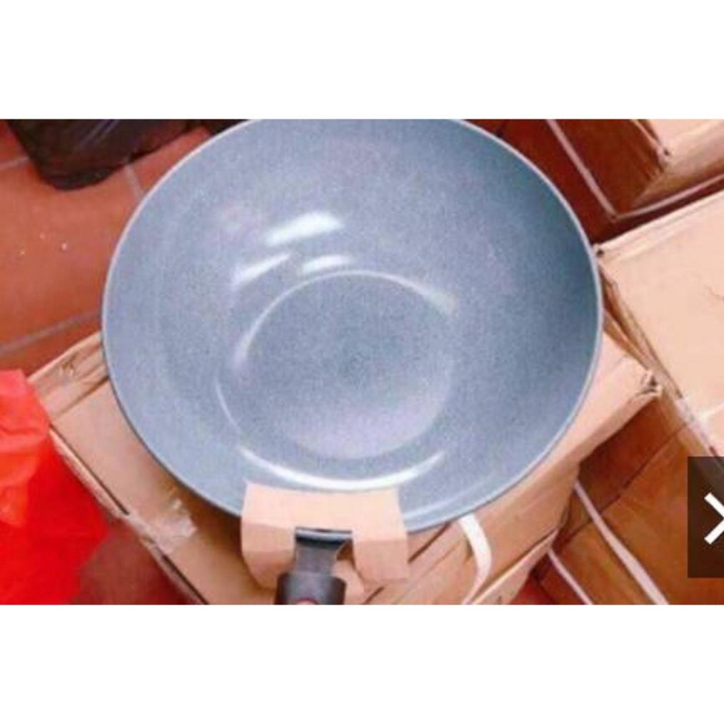 (Tổng Kho Gia Dụng) Chảo vân đá Ceramic đường kính 32cm ( dùng được các loại bếp cả bếp từ) (gia dụng giá rẻ)