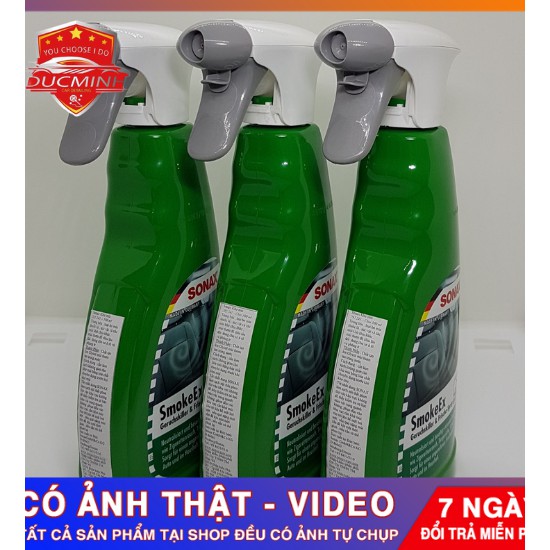 Khử Mùi Nội Thất⚡ 𝑭𝑹𝑬𝑬 𝑺𝑯𝑰𝑷⚡ Khử Các Mùi Hôi Bên Trong Xe,Mùi Thuốc Lá, Ẩm Mốc... SONAX Car Breeze Smoke-Ex 500ml 282241