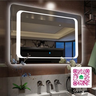 GƯƠNG ĐÈN LED PHÒNG TẮM [500 x 700mm] SMHOME GNT01 - TÍCH HỢP ĐÈN LED VÀ CÔNG TẮC CẢM ỨNG TRÊN GƯƠNG