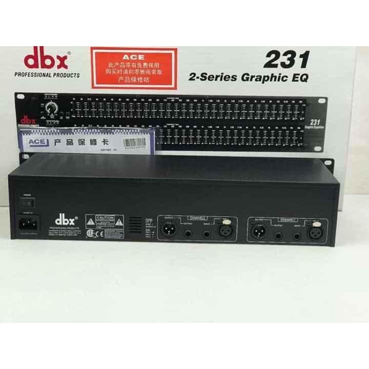LỌC XÌ ÂM THANH EQUAILIZER DBX 231 + TẶNG JAC CANON KẾT NỐI