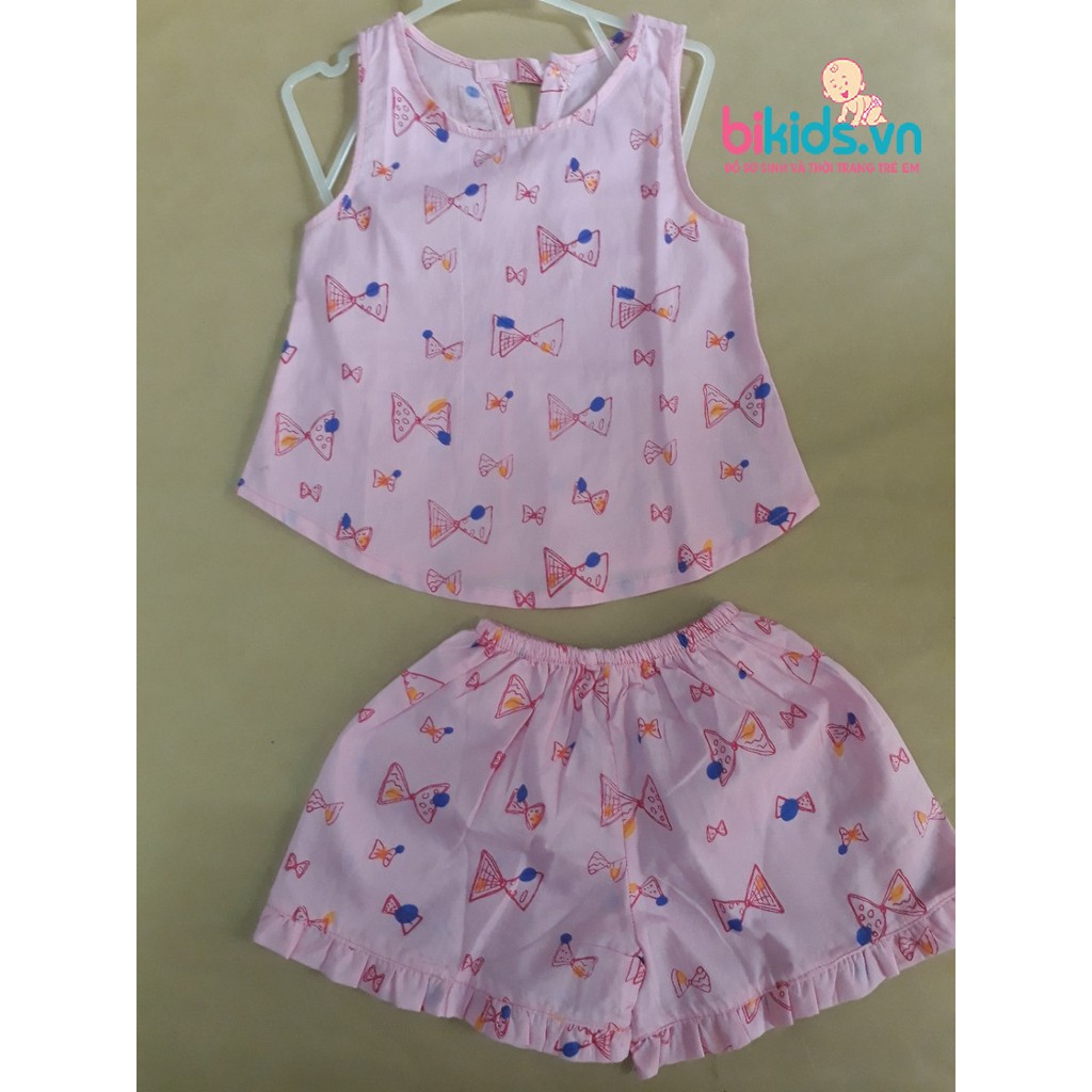 BABY GAP- Bộ quần áo thô hoa nhí hè bé gái 3-7Y