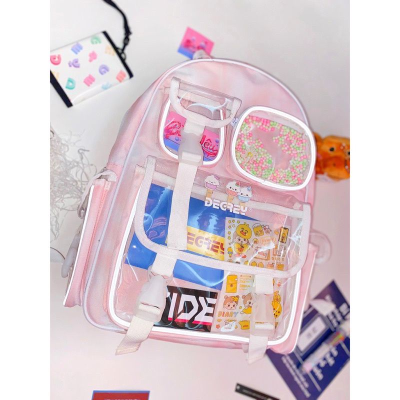 Balo Decrey loang màu hồng nhạt 🍓