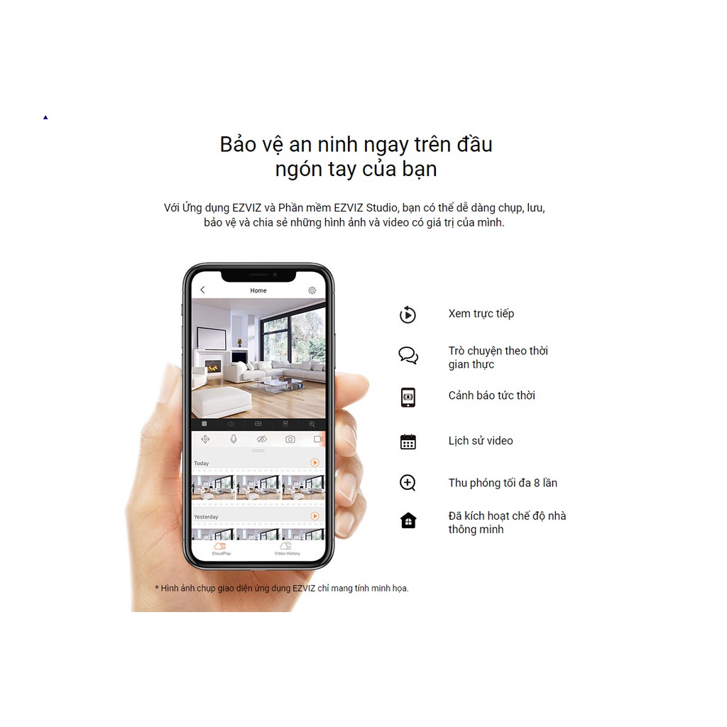 Camera ip wifi Ezviz C1C 1080P  2.0 MPX Chính hãng  - Bảo Hành 24 Tháng 1 Đổi 1 | BigBuy360 - bigbuy360.vn