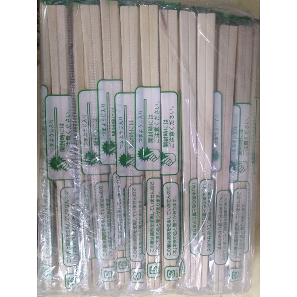Đũa gỗ tách kèm tăm dùng 1 lần-