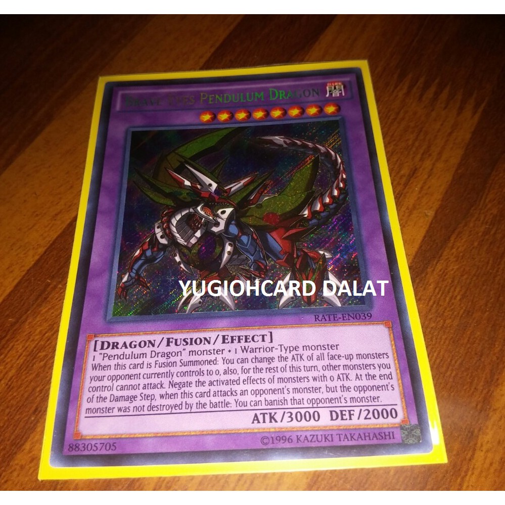 Thẻ bài yugioh chính hãng Brave-Eyes Pendulum Dragon – Secret Rare