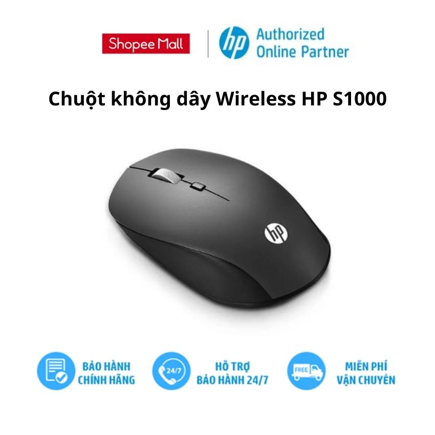 Chuột không dây Wireless HP S1000 - Bảo hành chính hãng 12 tháng