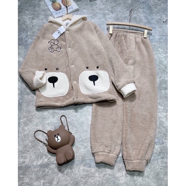 Siêu phẩm bộ gấu Bear thêu đáp nổi cực cute | BigBuy360 - bigbuy360.vn