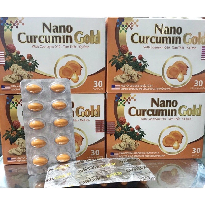 VIÊN UỐNG NANO CURCUMIN GOLD - HỖ TRỢ LÀM LÀNH VẾT THƯƠNG, TRÀO NGƯỢC THỰC QUẢN
