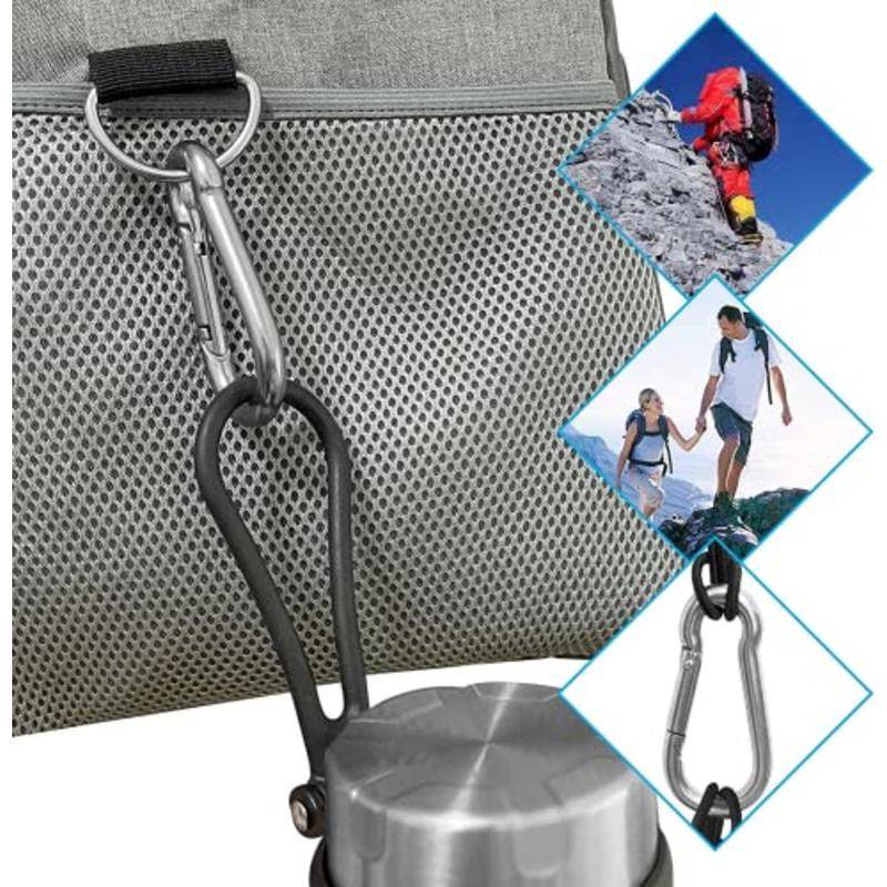 Set 6 Móc Lò Xo Mạ Kẽm M6 Gắn Võng Cắm Trại Leo Núi Tiện Dụng