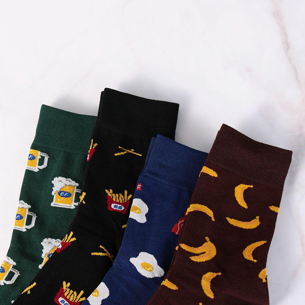 Vớ Cotton Unisex Họa Tiết Trái Cây Cổ Điển